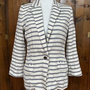 Striped Women's Blazer Jacket